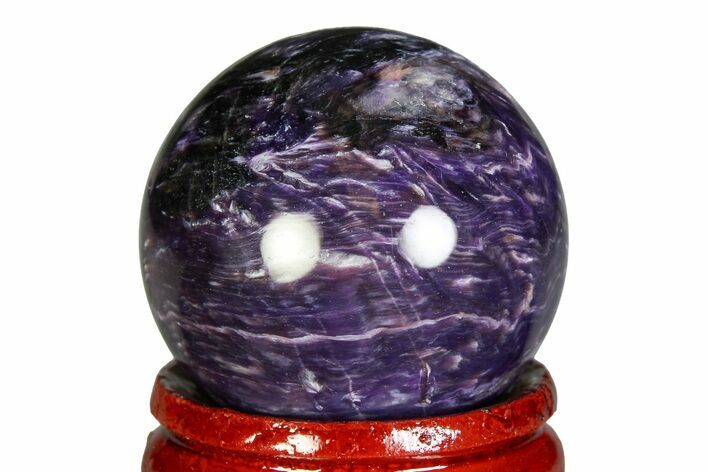 Polished Purple Charoite Sphere - Siberia #355776